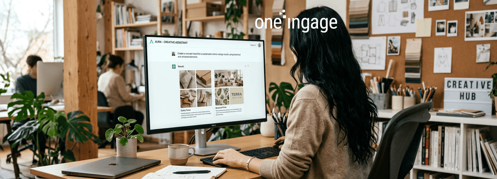 A graphic represents a strategic approach to digital marketing and branding.