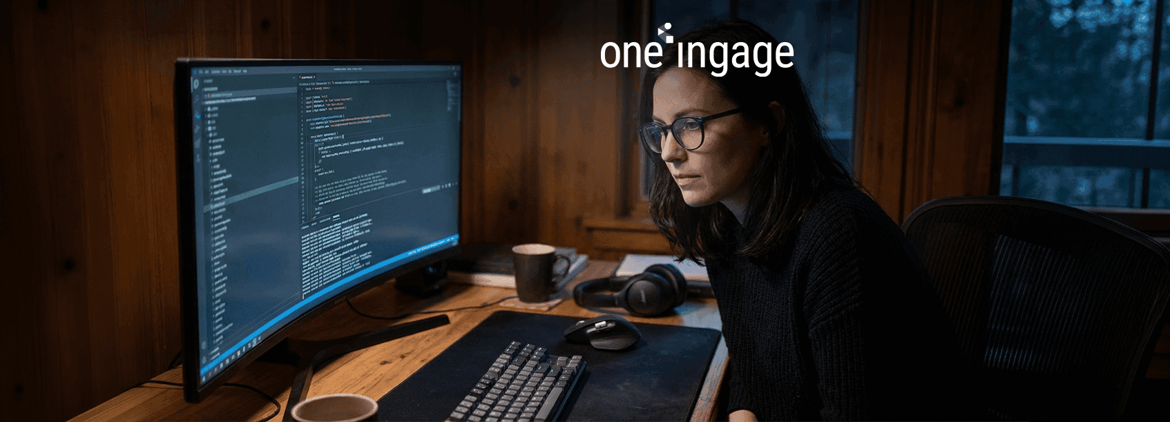 An abstract image represents the connection between digital content and AI responses.