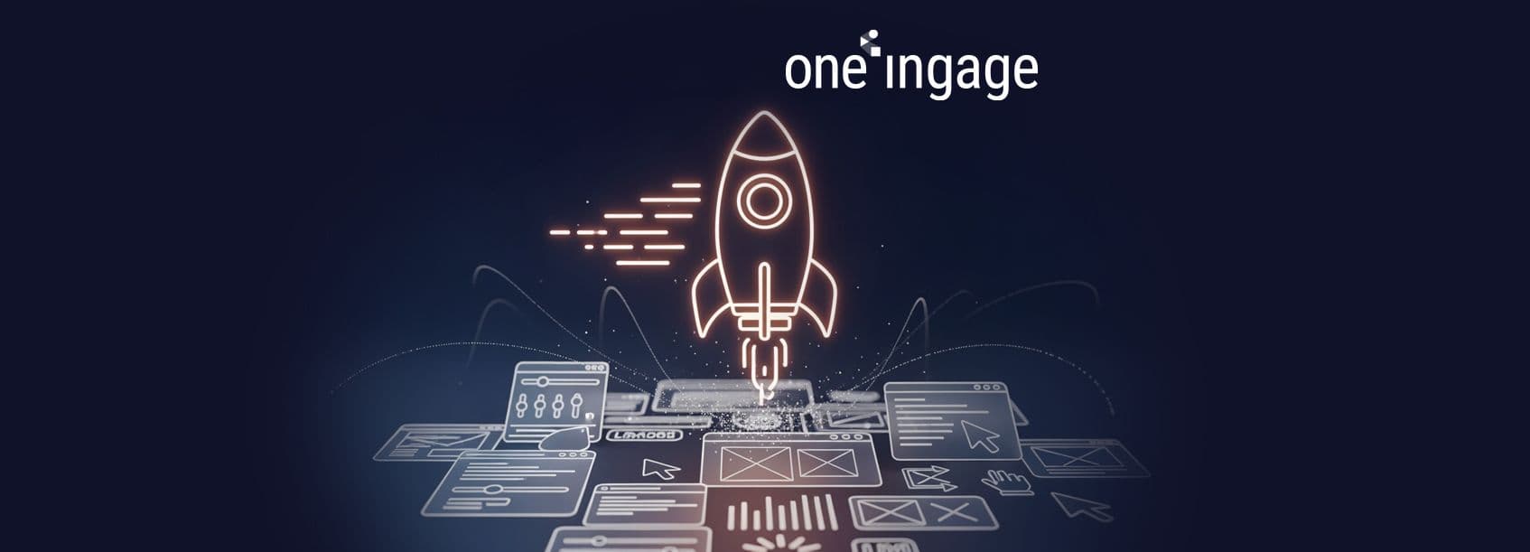 A simplified dashboard displays key website speed metrics and performance indicators.