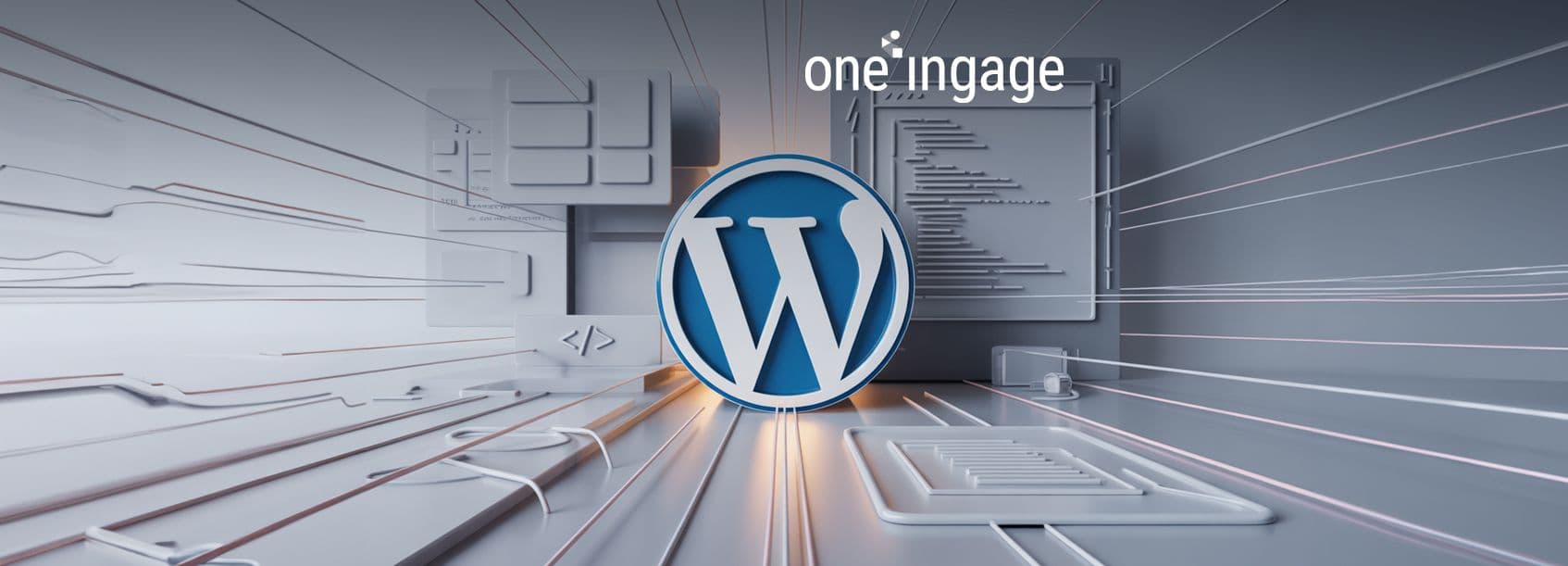 The image presents a visual comparison of the benefits and trade-offs between WordPress and custom development.