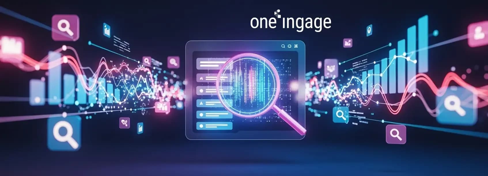 Abstract illustration suggesting search visibility.