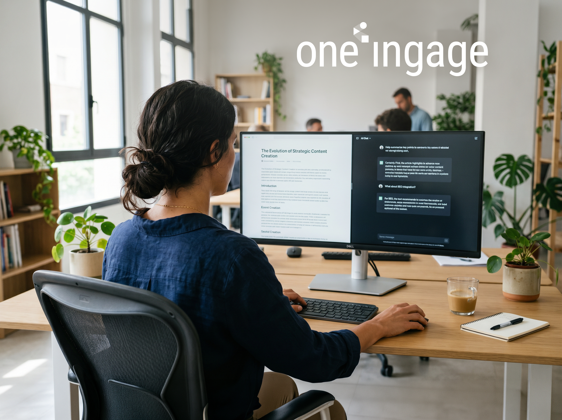 AI reads optimized web content. Structured content supports AI search.